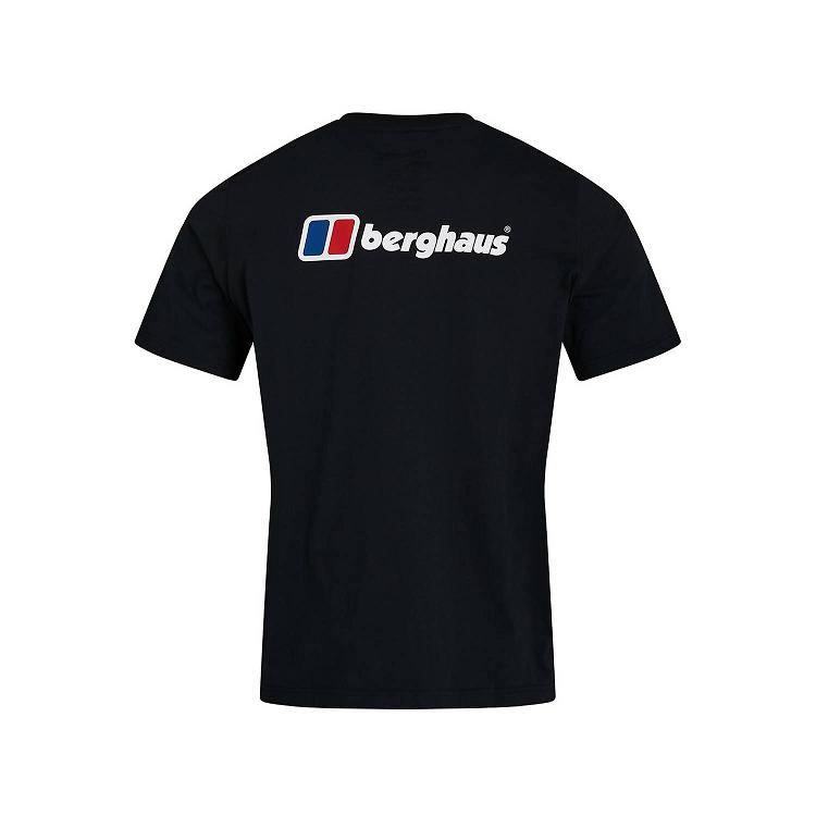 Pánska Tričko Berghaus Organic Logo Čierne Slovensko 9061AYLRX
